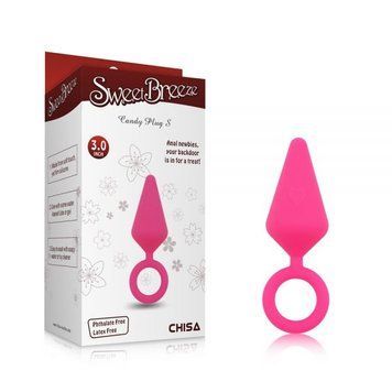 Анальная пробка с кольцом розового цвета Chisa Candy Plug Small &mdash;  фото товара 1