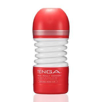 Мастурбатор Tenga Rolling Head Cup з інтенсивною стимуляцією головки, Білий - 1