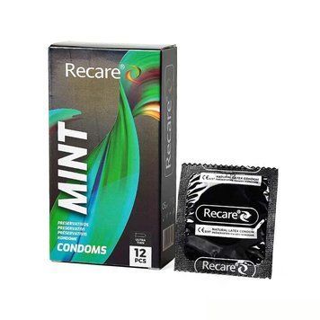 Презервативы Holographic Recare Ultra Thin Mint Condoms 12 шт, ультратонкие, аромат: мята,  - 1