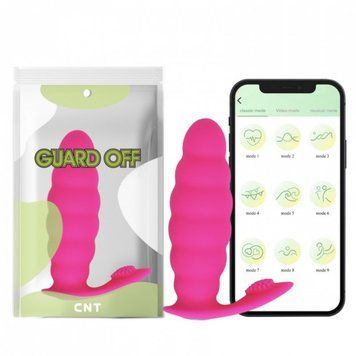 Массажер простаты рельефный с вибрацией Mini Beaded Anal Probe App Version розовый, Розовый - 1