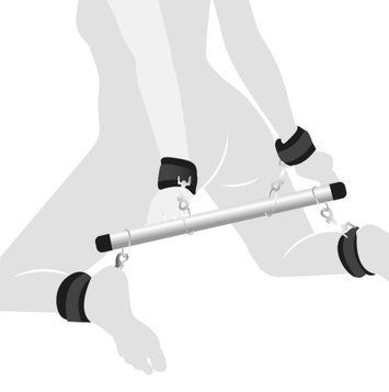 Колодка-распорка для рук и ног Art of Sex - Bondage Soft Touch BDSM Spreader , цвет черный &mdash;  фото товара 1
