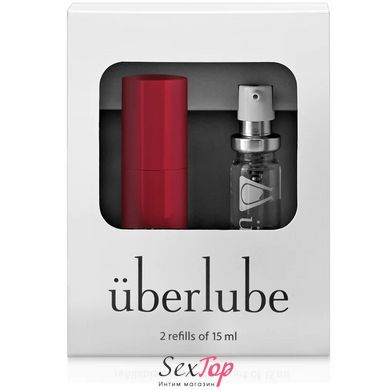 Премиум лубрикант 3-в-1 на силиконовой основе Uberlube Good-to-Go Red (15 мл) + кейс SO6536 фото