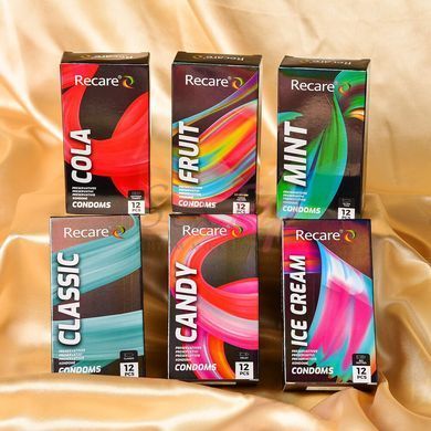 Презервативи Holographic Recare Ultra Thin Mint Condoms 12шт, ультратонкі, аромат: м'ята - фото товару 7
