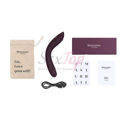 Вибратор для точки G с вакуумной стимуляцией Womanizer OG Aubergine &mdash;  фото товара 7