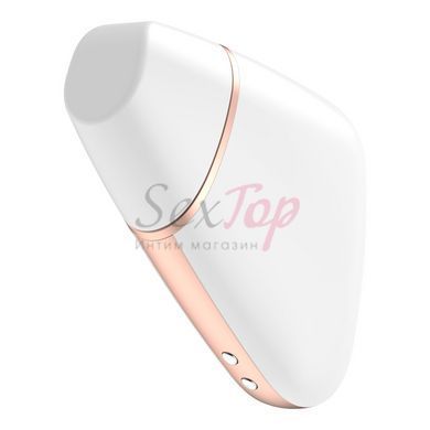 Вакуумный клиторальный стимулятор Satisfyer Love Triangle White с управлением через интернет &mdash;  фото товара 2