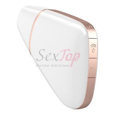 Вакуумный клиторальный стимулятор Satisfyer Love Triangle White с управлением через интернет &mdash;  фото товара 4