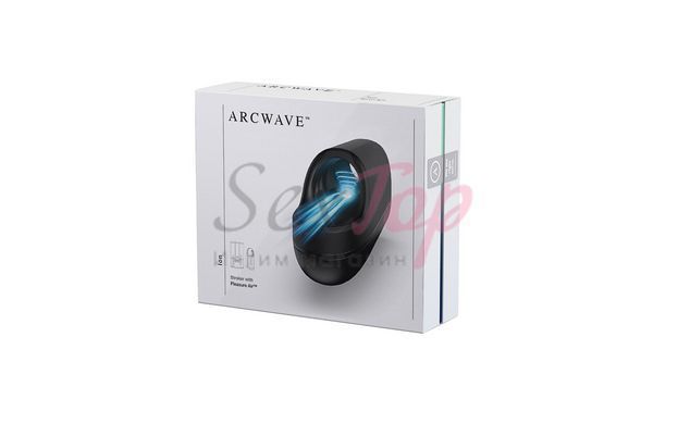 Инновационный мастурбатор Ion by Arcwave PAT Stroker, стимуляция пульсирующими воздушными волнами, Черный - 12