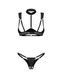 Комплект Obsessive Roccele 2-pcs crotchless set 2XL/3XL,  фото 3