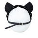 Преміум маска кішечки LOVECRAFT, натуральна шкіра, чорна, подарункова упаковка SO3311 фото 5