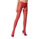 Эротические колготки-бодистокинг Passion S012 red, имитация чулок, пояса и ажурных трусиков PSS012R фото 1