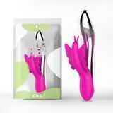 Вибратор с бабочкой и подсветкой De-Light Bunny Vibe Rose,  - 1