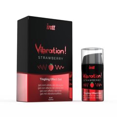 Жидкий вибратор Intt Vibration Strawberry 15 мл  1