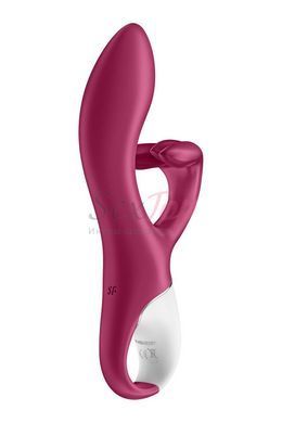 Вибратор кролик с тройным отростком Satisfyer Embrace me Berry, 2 мотора, диаметр 3,6 см &mdash;  фото товара 4