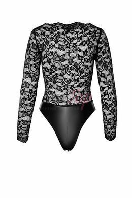 Боди Noir Handmade F296 Psyche bodysuit of lace and wetlook - M &mdash;  фото товара 7