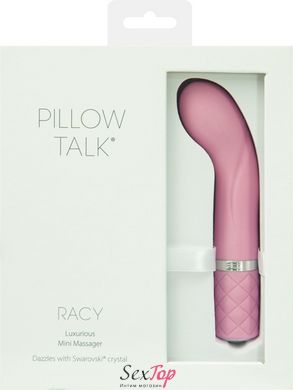 Розкішний вібратор Pillow Talk - Racy Pink з кристалом Сваровські для точки G, подарункове паковання SO2719 фото