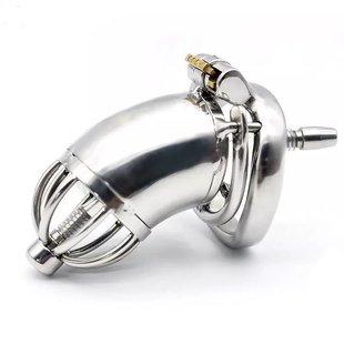 Мужской пояс верности Stainless Steel Chastity Cage - ST2638