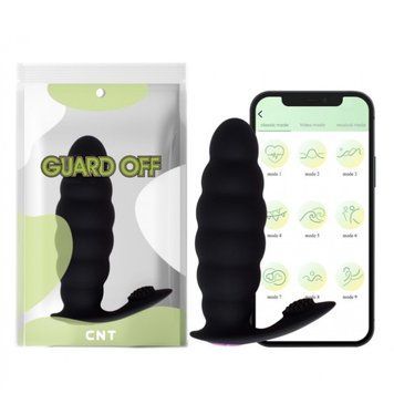 Массажер простаты с вибрацией Mini Beaded Anal Probe App Version черный, Черный - 1