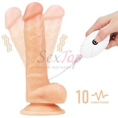 Вибро страпон на трусиках Lovetoy Easy Strapon 20см &mdash;  фото товара 4
