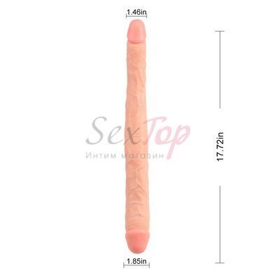 Фаллоимитатор двухсторонний телесный Chisa Ladybro Love 02 &mdash;  фото товара 2