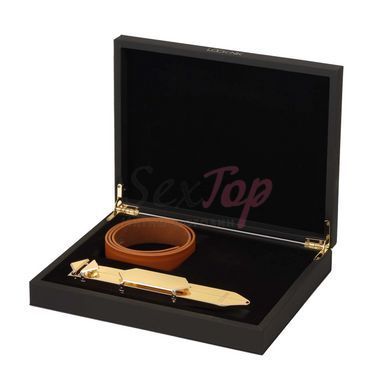 Регулируемая шлепалка LOCKINK Adjustable Slapper for Impact Play - Brown &mdash;  фото товара 8