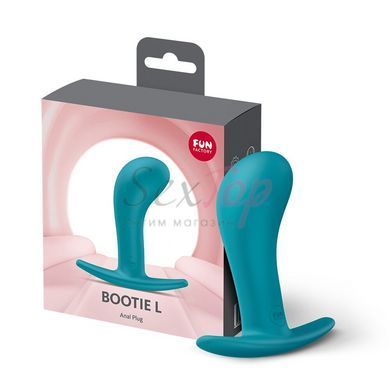 Анальна пробка Fun Factory BOOTIE L Aquamarine, діаметр 3,8 см, тонкий обмежувач - фото товару 6