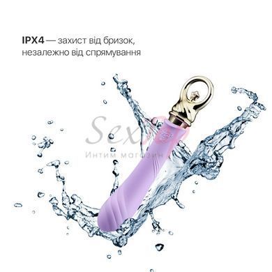 Вибратор для точки G с подогревом Zalo Sweet Magic - Courage Fantasy Violet &mdash;  фото товара 5