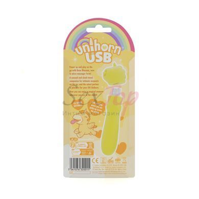 Вібратор-єдиноріжка Unihorn USB Bullet - Bean Blossom, віброкуля, USB-зарядка - фото товару 5