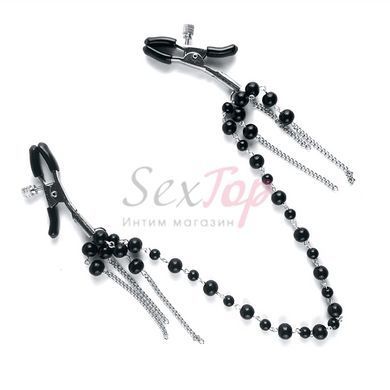 Затискач для сосків Art of Sex - Nipple clamps Afina Black,  - 3