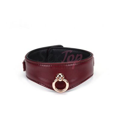 Ошейник с поводком Liebe Seele Wine Red Curved Collar &mdash;  фото товара 3
