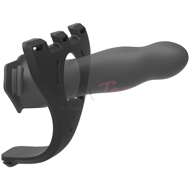 Набор для страпона с вибрацией Doc Johnson Body Extensions - BE Naughty - Black &mdash;  фото товара 4