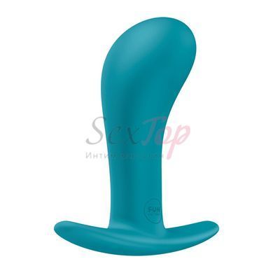 Анальна пробка Fun Factory BOOTIE L Aquamarine, діаметр 3,8 см, тонкий обмежувач - фото товару 3