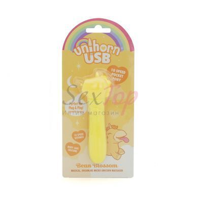 Вібратор-єдиноріжка Unihorn USB Bullet - Bean Blossom, віброкуля, USB-зарядка - фото товару 6
