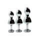 Металлическая анальная пробка Wooomy Lollypop Double Ball Metal Plug Red M диаметр 3,1см, длина 9,4с &mdash; фото 4 из 4