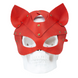 Преміум маска кішечки LOVECRAFT, натуральна шкіра, червона, подарункова упаковка SO3312 фото 4