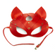 Преміум маска кішечки LOVECRAFT, натуральна шкіра, червона, подарункова упаковка SO3312 фото 1