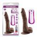 Вібратор реалістичний на присосці та мошонкою James Deen 8.5 Vibrating Dildo коричневий &mdash; фото 1 з 6