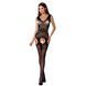 Сетчатый бодистокинг Passion BS062 One Size, Black, комбинезон, имитация чулок, открытый доступ &mdash; фото 3 из 8