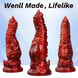 Фаллоимитатор монстра Monster Dildos Butt Plug, Красный фото 7