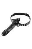 Кляп с двойным фаллоимитатором Fetish Tentation Double Penis Gag Black,  - 1