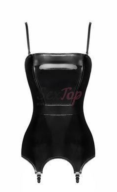 Корсет с подвязками для чулок Noir Handmade F381 Dominae Venom PVC corset-belt S &mdash;  фото товара 6