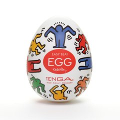 Мастурбатор яйце Tenga Keith Haring EGG Dance Прозрачный 1
