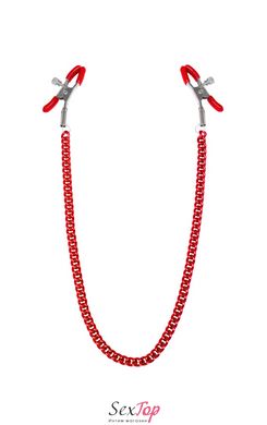 Зажимы для сосков с цепочкой Feral Feelings - Nipple clamps Classic, красный SO3788 фото