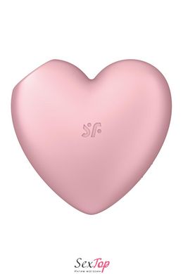 Вакуумный стимулятор-сердечко с вибрацией Satisfyer Cutie Heart Light Red SO6286 фото