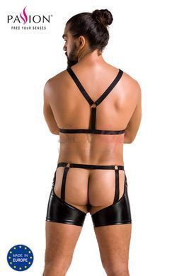 Комплект эротического мужского белья Passion 047 Set John L/XL Black, трусы, портупея &mdash;  фото товара 6