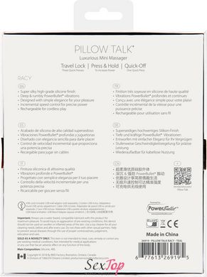 Роскошный вибратор Pillow Talk - Racy Teal с кристаллом Сваровски для точки G, подарочная упаковка SO2720 фото