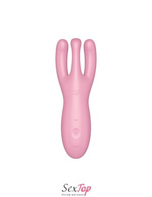 Клиторальный смарт вибратор Satisfyer Threesome 4 Pink с тремя пальчиками SO6082 фото