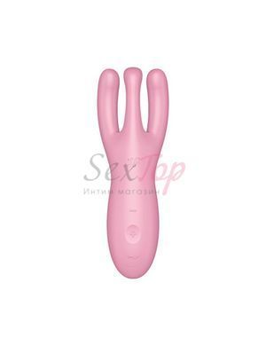 Клиторальный смарт вибратор Satisfyer Threesome 4 Pink с тремя пальчиками &mdash;  фото товара 2