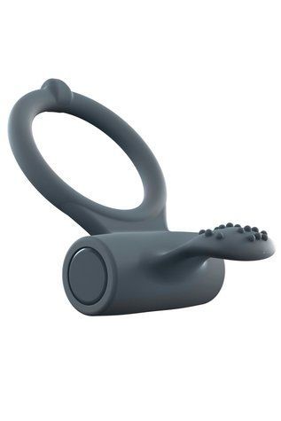 Ерекційне кільце Dorcel Power Clit Plus з вібрацією, перезаряджається, з язичком та щіточкою - фото товару 1