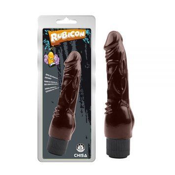 Вібратор реалістичний із полівінілхлориду коричневого кольору Chisa Naughty Cock, Коричневий - 1