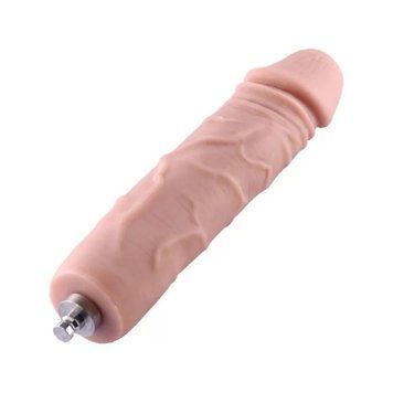 Силіконовий фалоімітатор для секс-машин Hismith 7" Silicone Dildo, система KlicLok,  - 1